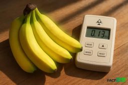 Bananas can trigger radiation detectors