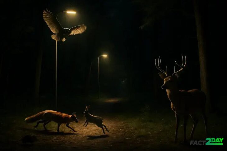 A Noite Roubada: Como a Poluição Luminosa Está Silenciosamente Alterando o Comportamento Animal e Ecossistemas