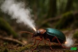 Bombardier Beetles That Spray Acid to Defend Themselves