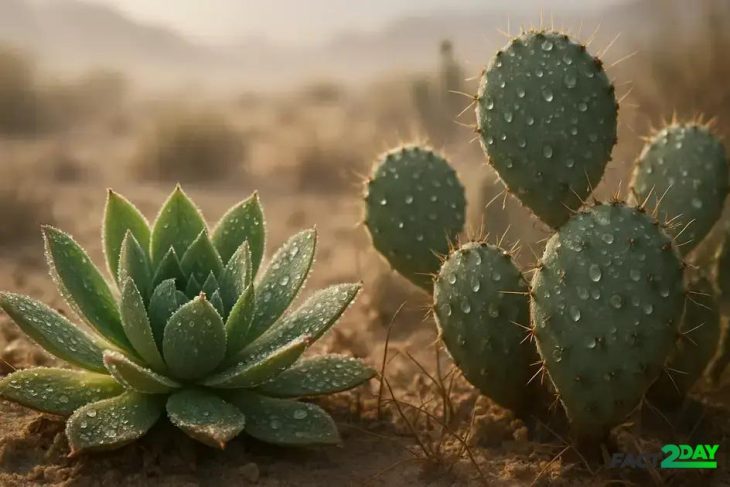How Desert Plants Collect Water from Fog