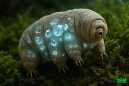 Tardigrades Use Ancient Crystals to Survive Radiation