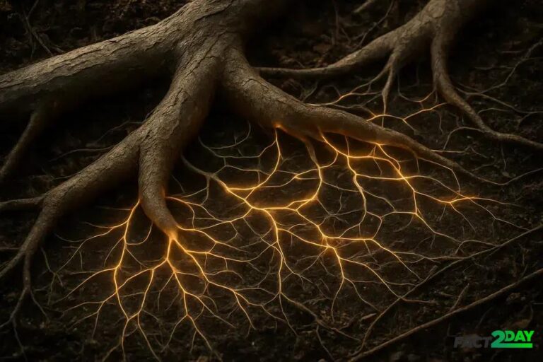 Tree Roots Communication Trees communicating underground: secret plant communication network.